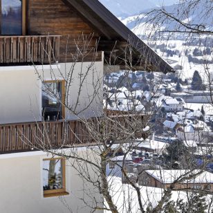 Ferienhaus im Winter